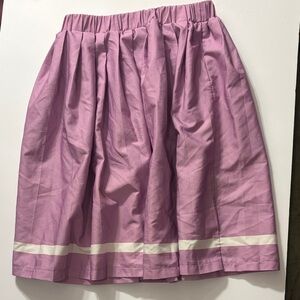 SHEIN Pink Kids Skirt with White Trim